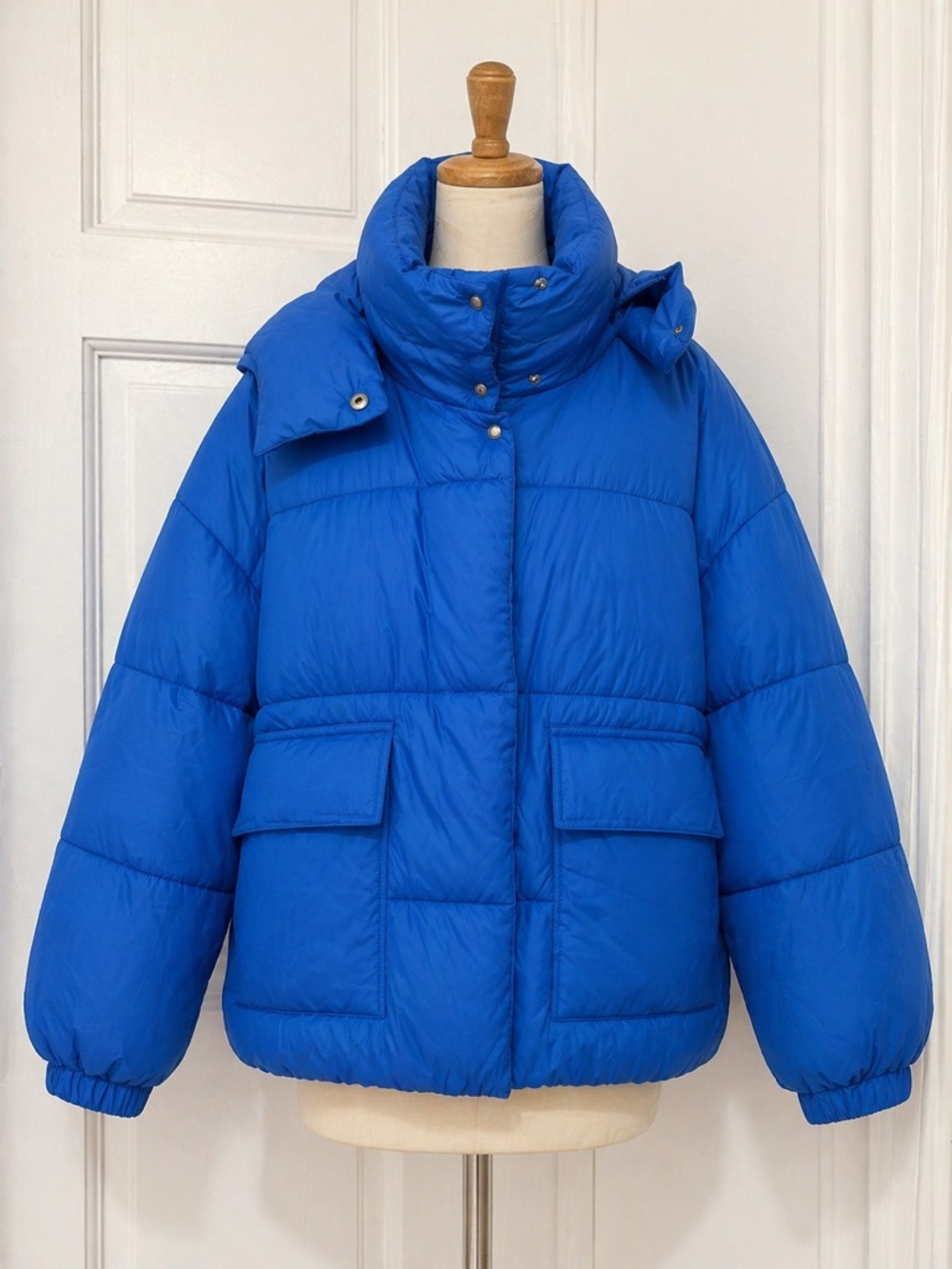 Aqua Electric Blue Puffer Vest